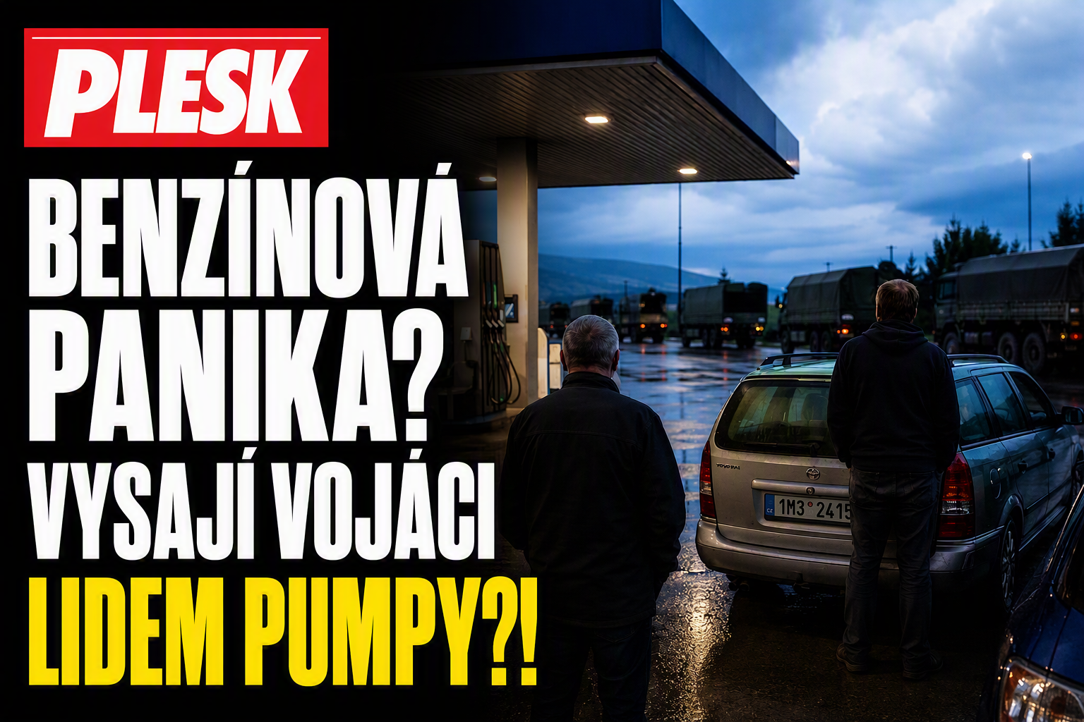 Benzínová panika? Lidé se bojí, že jim vojáci „vysají“ pumpy!