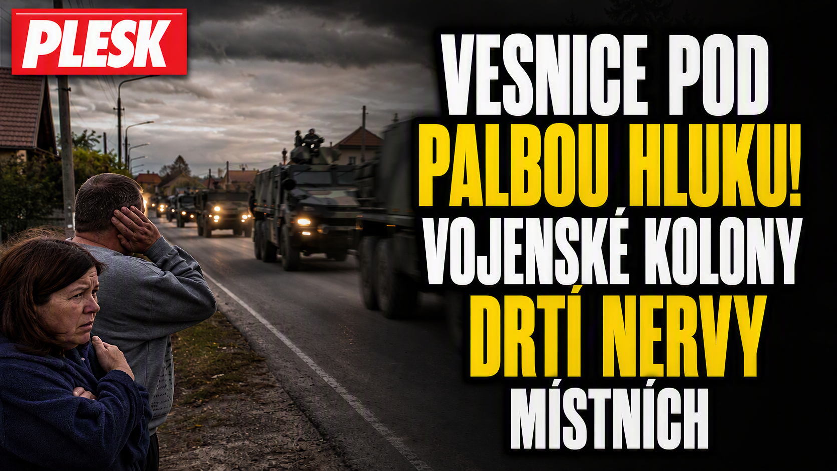TANKY, KAMIONY A RACHOT! Lidé v obcích zuří kvůli vojenským kolonám