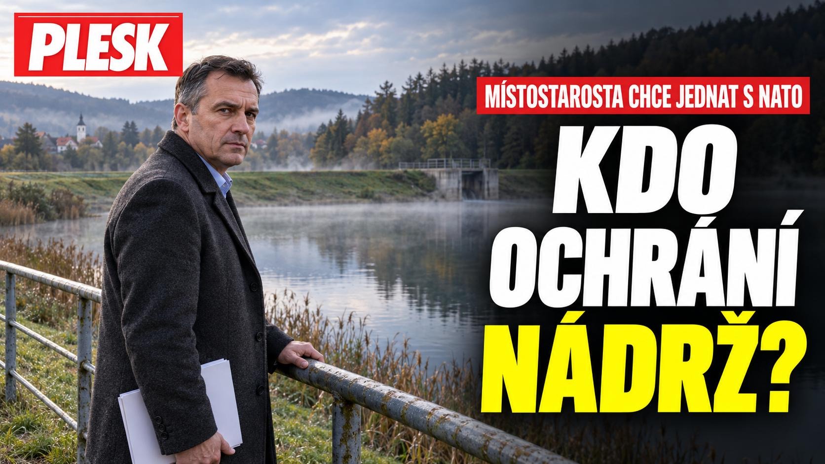 „NÁDRŽ NÁM NESEBERETE!“ Místostarosta Tršic chce schůzku s NATO kvůli dronům