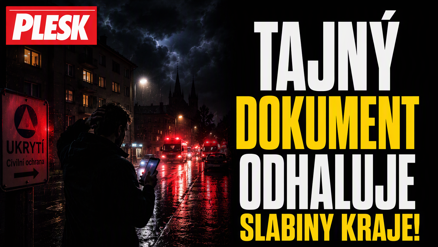 DĚSIVÝ ÚNIK Z OLOMOUCKA: Krytů málo, značení bídné! A lidé prý ani nevědí, kam běžet