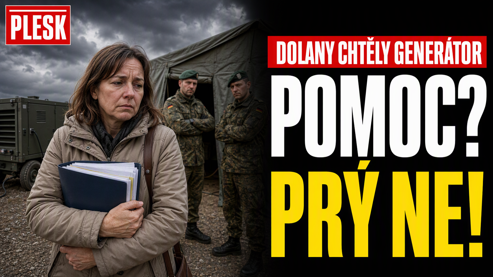 „Nejsme tu od pomáhání!“ Žena z Dolan odešla z CIMIC centra otřesená a bez generátoru