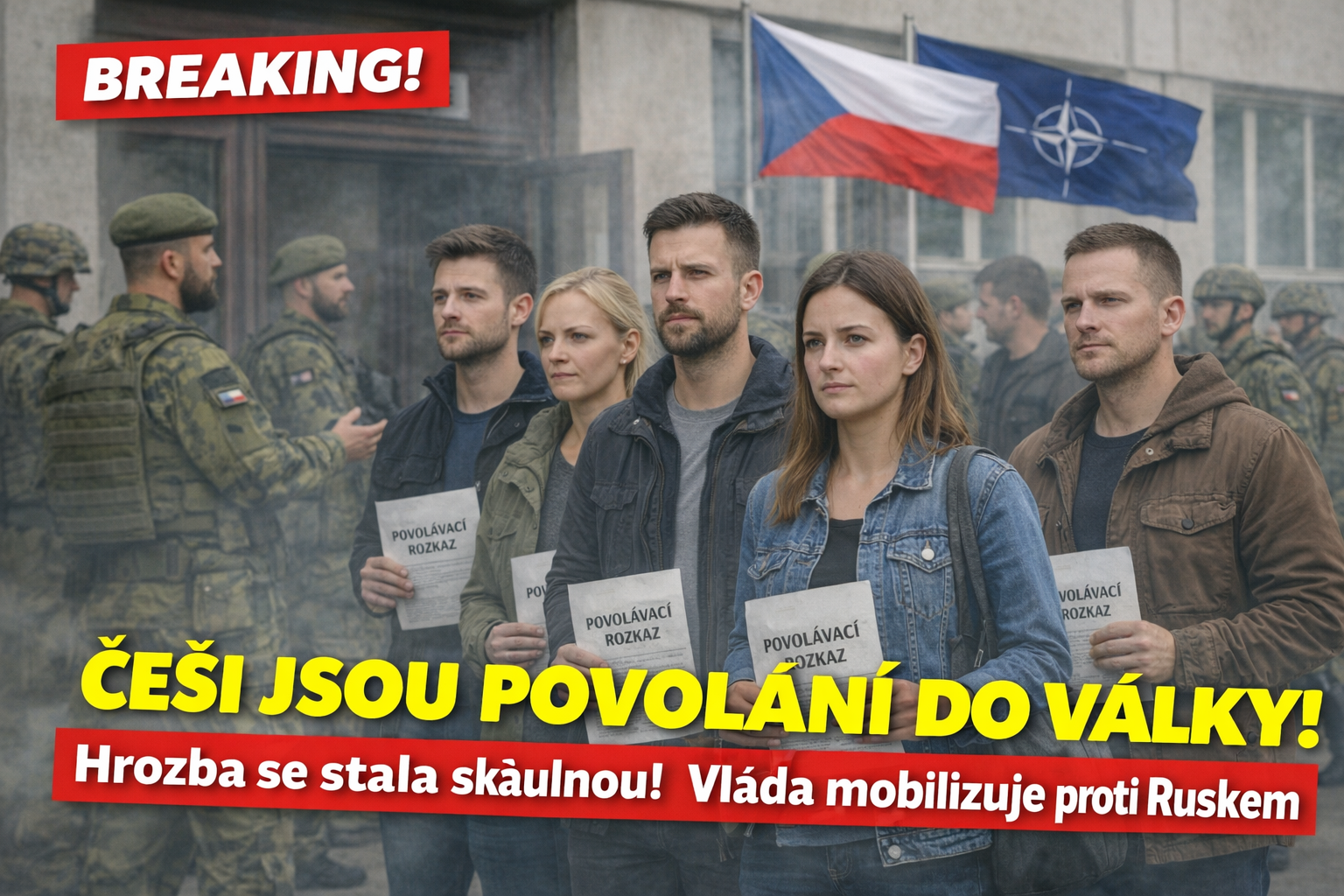 Česká republika vyhlásila všeobecnou mobilizaci: reaguje na útok Occasusu na Lotyšsko